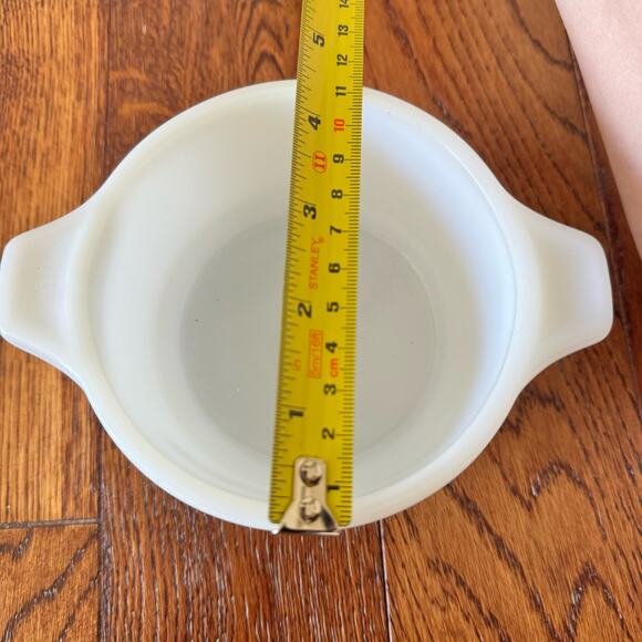 Dynaware Pyr-O-Rey Vintage Milk Glass Brown Daisy Casserole Bowl Dish Set of 4 - Picture 14 of 15